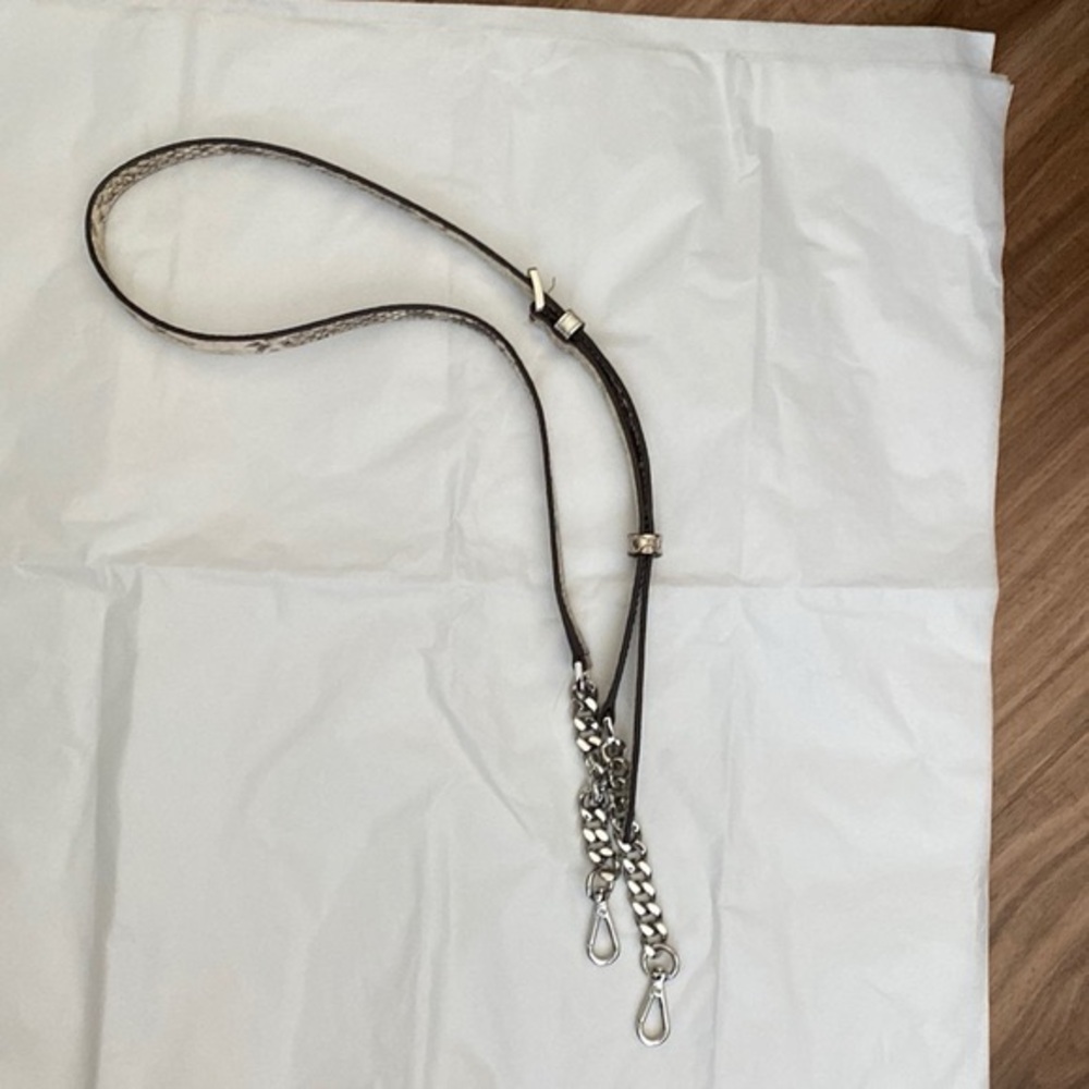 BNWOT  Michael Kors Snakeskin Leather Shoulder Strap